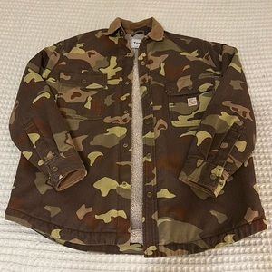 TNA fleece lined camo jacket
